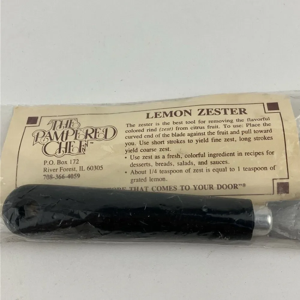 Pampered Chef Lemon Zester/Scorer #1130 Citrus Zester Sealed